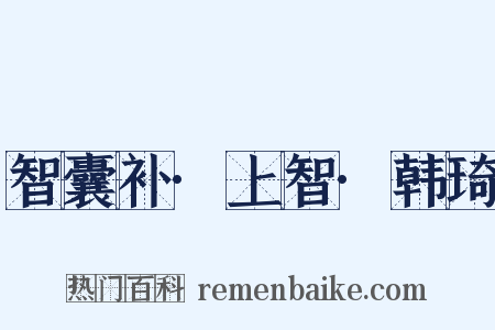 智囊补·上智·韩琦是什么意思的图片